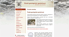 Desktop Screenshot of geologickaspolecnost.cz